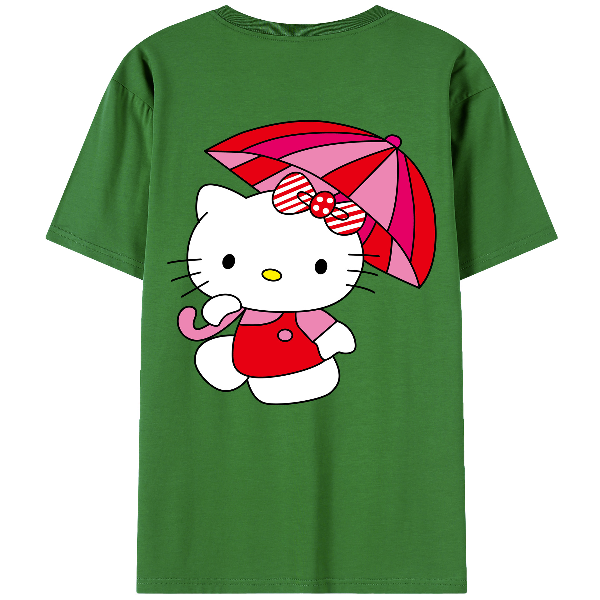 （画像用） Hello Kitty ハローキティ レディース半袖Tシャツ(バックプリント)